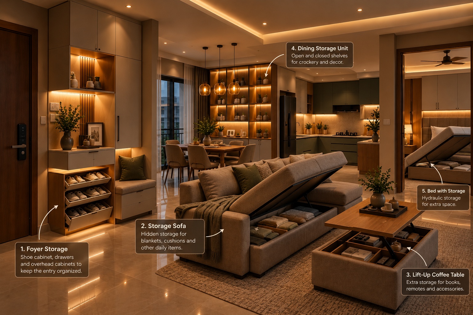 Smart Storage Ideas for Modern Apartments Without Making Rooms Feel Heavy